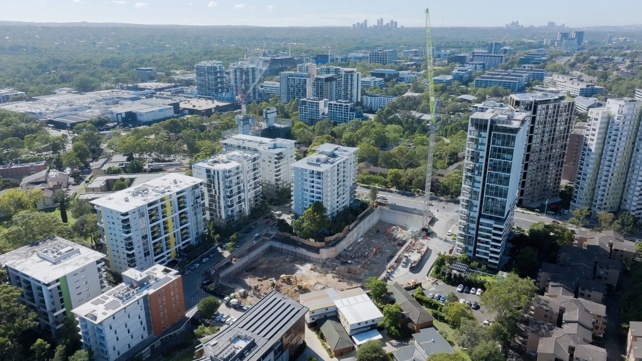 Macquarie Rise 6-Month Construction Progress Aerial View