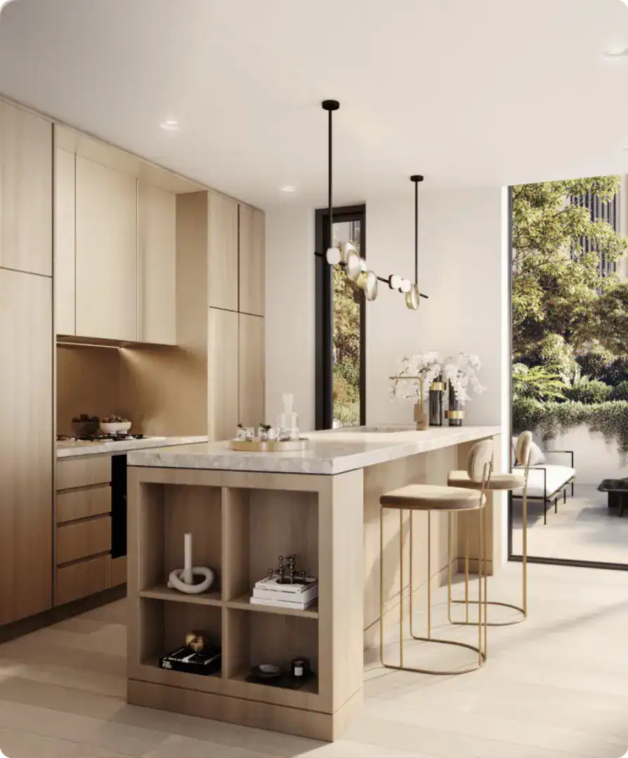 Luxury Apartment Kitchen at Macquarie Rise
