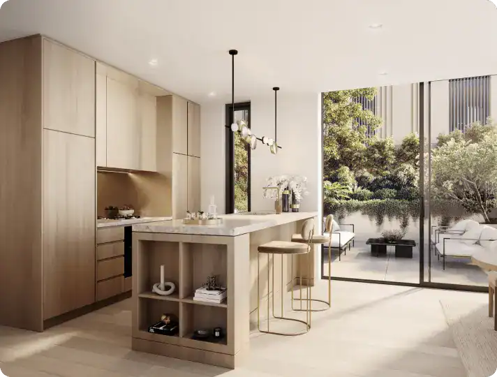 Luxury Apartment Kitchen at Macquarie Rise